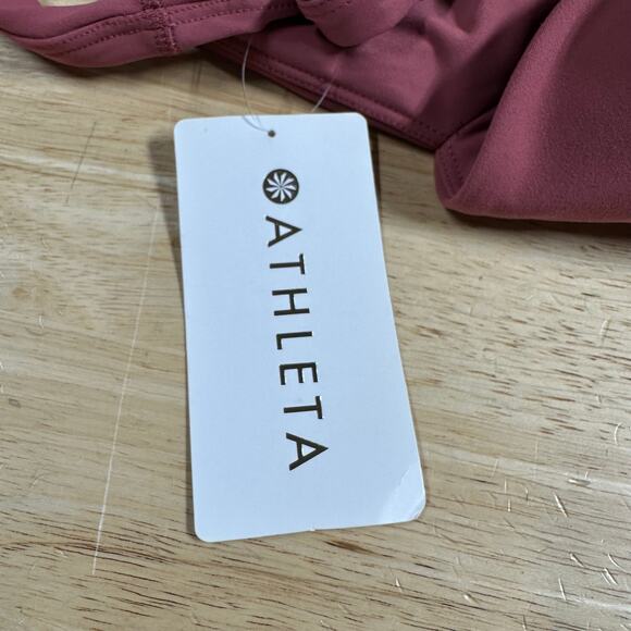 Athleta Transcend Plunge Bra D-DD Berry Rose Women's Size Small New With Tag - Picture 8 of 10